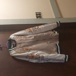 Silk bomber jacket
